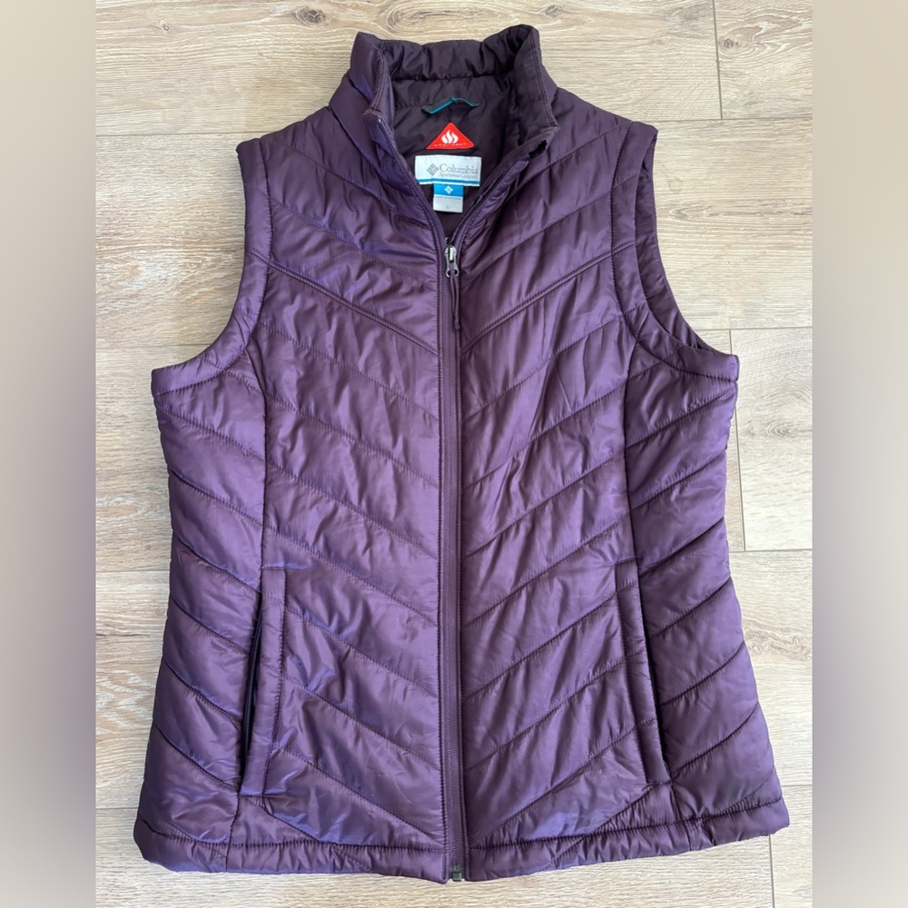 Columbia Omniheat Large Puffer Vest Purple